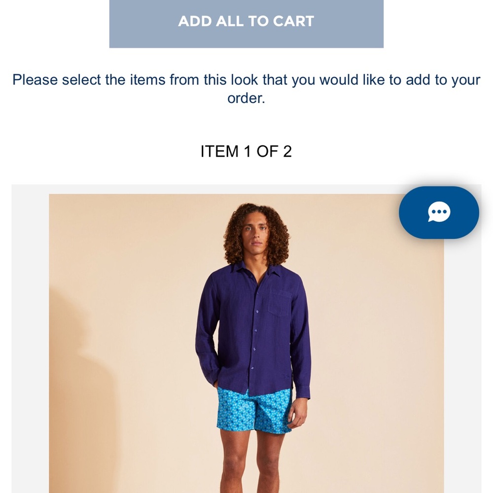 Blue Button-Up Shirt - Picture 6 of 7